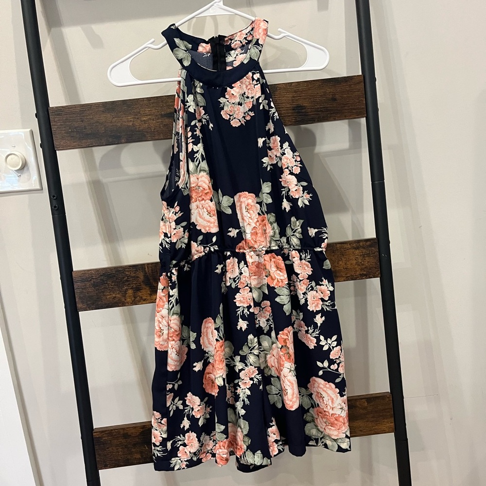 Floral Halter Dress